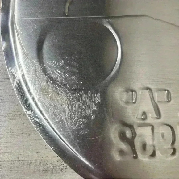 JOHN DEERE TRACTOR MODEL A 1934-1952 WHITE TIN ADVERTISING SIGN 12" ROUND - Picture 6 of 6